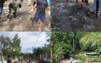 Jalan Rusak Bertahun-Tahun Tak Tersentuh, Warga Serandang RT 11 Turun Tangan Perbaiki Sendiri